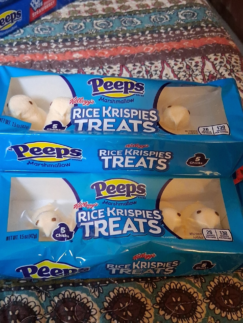 Peeps Rice Krispies Treats - White Marshmallow Chicks (5-Pack)